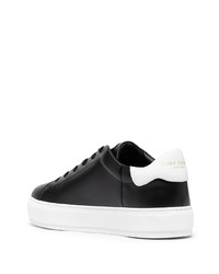 Baskets basses en cuir noires et blanches Kurt Geiger London