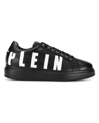 Baskets basses en cuir noires et blanches Philipp Plein