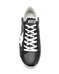 Baskets basses en cuir noires et blanches Golden Goose Deluxe Brand