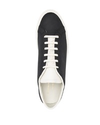 Baskets basses en cuir noires et blanches Common Projects