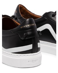 Baskets basses en cuir noires et blanches Givenchy