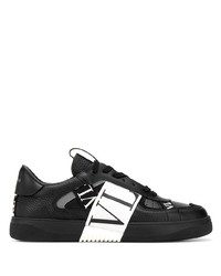 Baskets basses en cuir noires et blanches Valentino Garavani