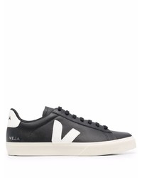 Baskets basses en cuir noires et blanches Veja