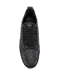 Baskets basses en cuir noires DSQUARED2