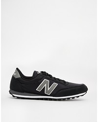 Baskets basses en cuir noires New Balance