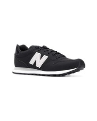 Baskets basses en cuir noires New Balance