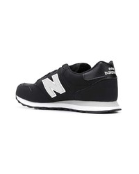 Baskets basses en cuir noires New Balance