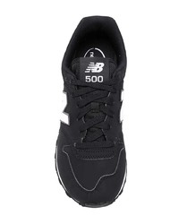 Baskets basses en cuir noires New Balance