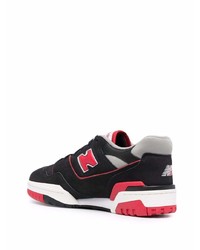 Baskets basses en cuir noires New Balance