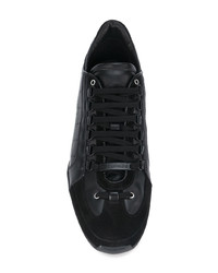 Baskets basses en cuir noires DSQUARED2