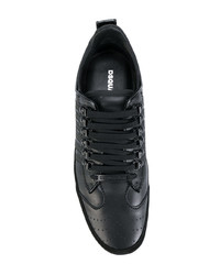 Baskets basses en cuir noires DSQUARED2