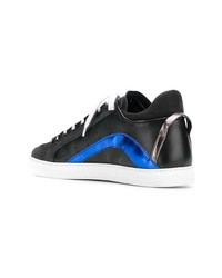 Baskets basses en cuir noires DSQUARED2