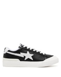 Baskets basses en cuir noires A Bathing Ape