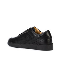 Baskets basses en cuir noires Paul Andrew