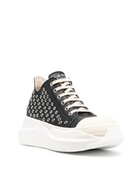 Baskets basses en cuir noires Rick Owens DRKSHDW