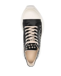 Baskets basses en cuir noires Rick Owens DRKSHDW