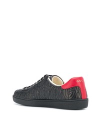 Baskets basses en cuir noires Gucci