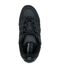 Baskets basses en cuir noires adidas