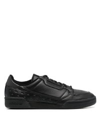 Baskets basses en cuir noires adidas