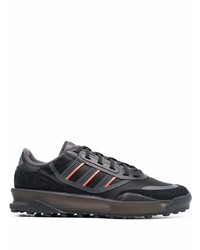 Baskets basses en cuir noires adidas