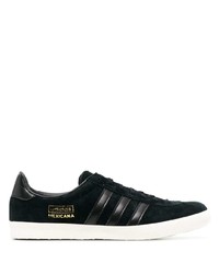 Baskets basses en cuir noires adidas