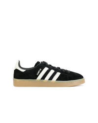 Baskets basses en cuir noires adidas