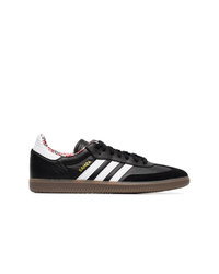 Baskets basses en cuir noires adidas