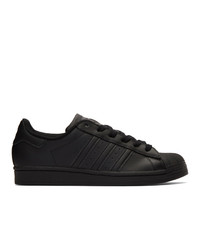 Baskets basses en cuir noires adidas Originals