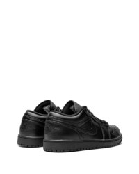 Baskets basses en cuir noires Jordan