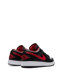 Baskets basses en cuir noires Jordan