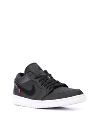 Baskets basses en cuir noires Jordan