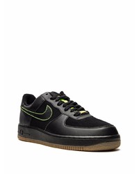 Baskets basses en cuir noires Nike