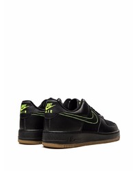 Baskets basses en cuir noires Nike