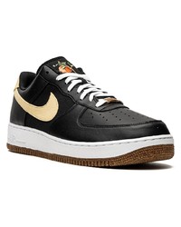 Baskets basses en cuir noires Nike