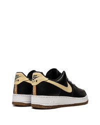 Baskets basses en cuir noires Nike