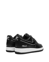 Baskets basses en cuir noires Nike