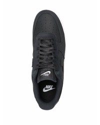 Baskets basses en cuir noires Nike