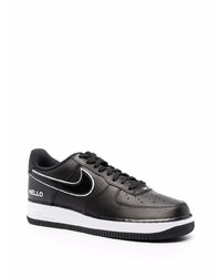 Baskets basses en cuir noires Nike