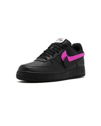 Baskets basses en cuir noires Nike