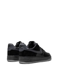 Baskets basses en cuir noires Nike