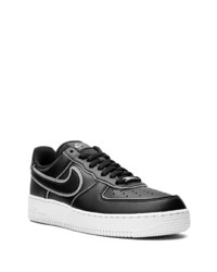 Baskets basses en cuir noires Nike