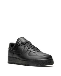 Baskets basses en cuir noires Nike