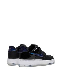 Baskets basses en cuir noires Nike