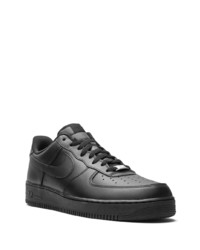 Baskets basses en cuir noires Nike