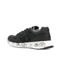 Baskets basses en cuir noires White Premiata