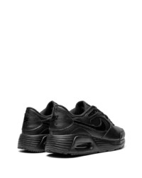 Baskets basses en cuir noires Nike