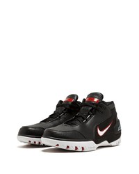 Baskets basses en cuir noires Nike