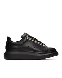 Baskets basses en cuir noires Alexander McQueen