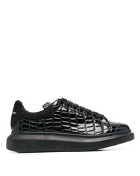 Baskets basses en cuir noires Alexander McQueen