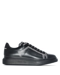 Baskets basses en cuir noires Alexander McQueen